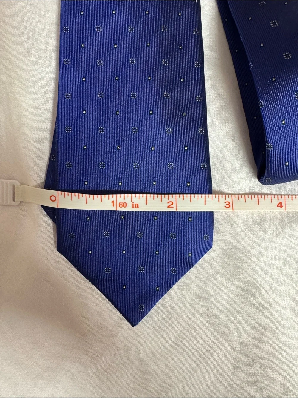Kenneth Cole Reaction Royal Blue Microdot Silk Tie